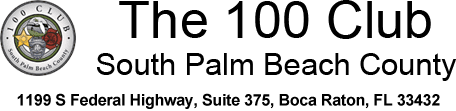 The 100 Club, South Palm Beach County logo.